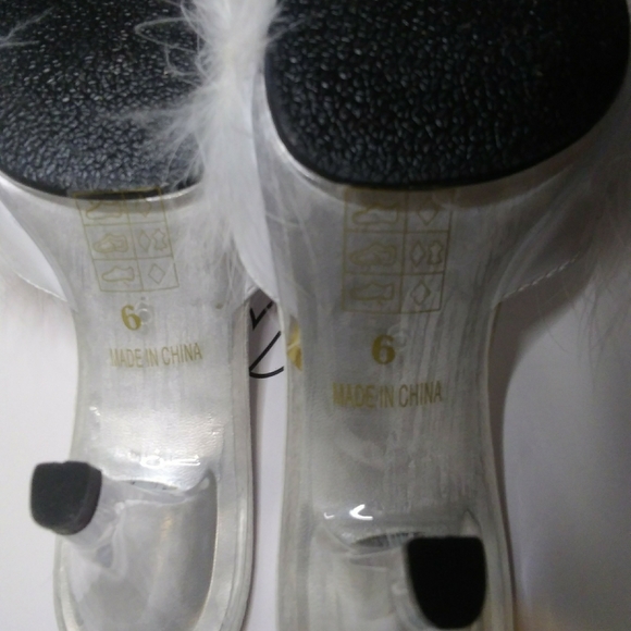 Sasha Marabou Slipper - Faux Fur 3-Inch Slides - Picture 3 of 3